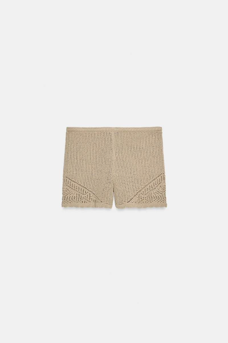 SHORT EN MAILLE POINTELLE