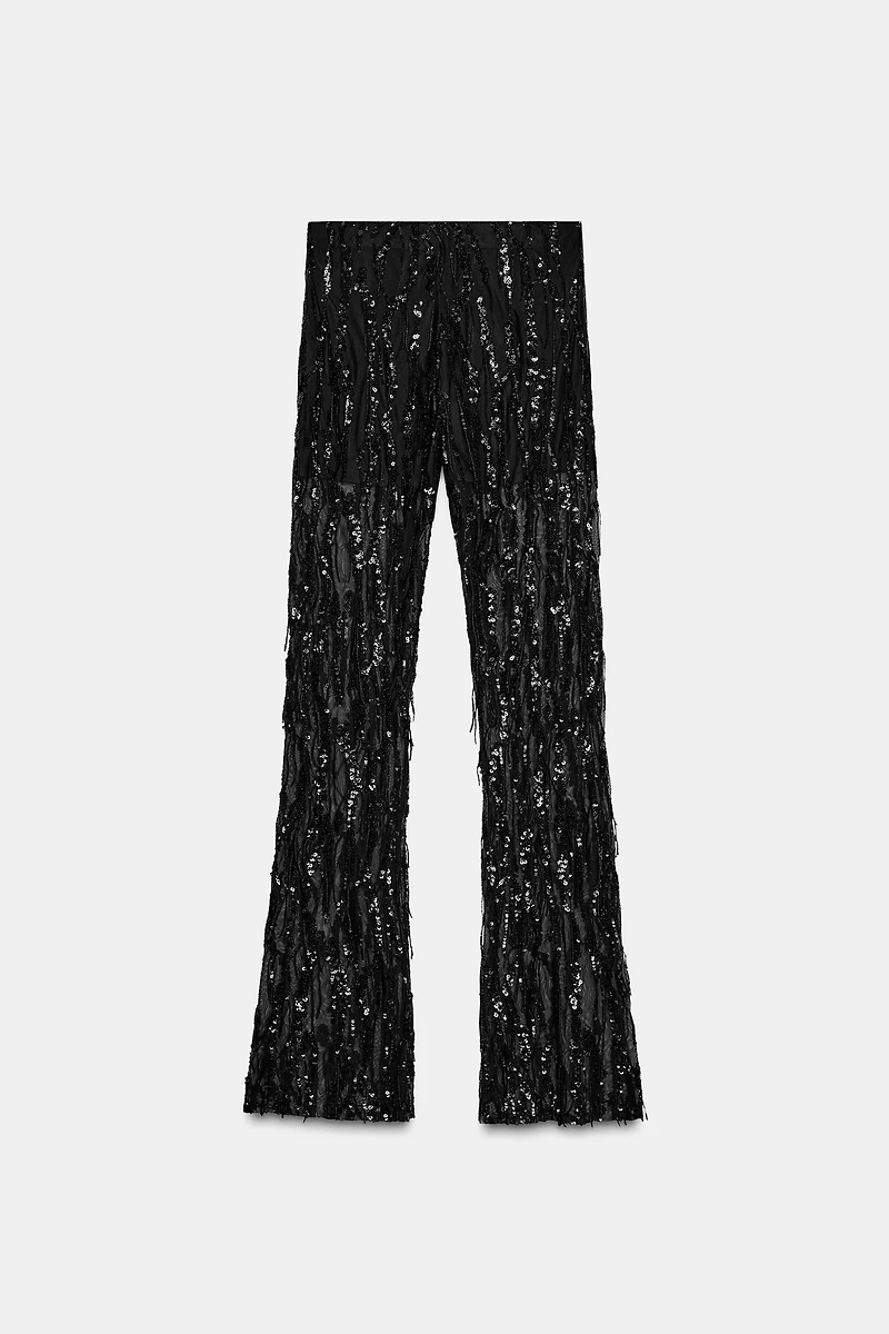 FLARE SEQUIN LEGGINGS