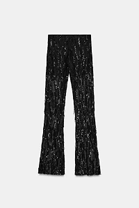 FLARE SEQUIN LEGGINGS