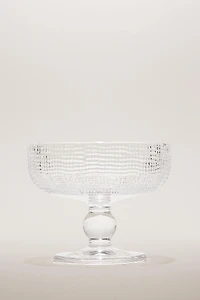 COUPE À DESSERT EN VERRE EN RELIEF