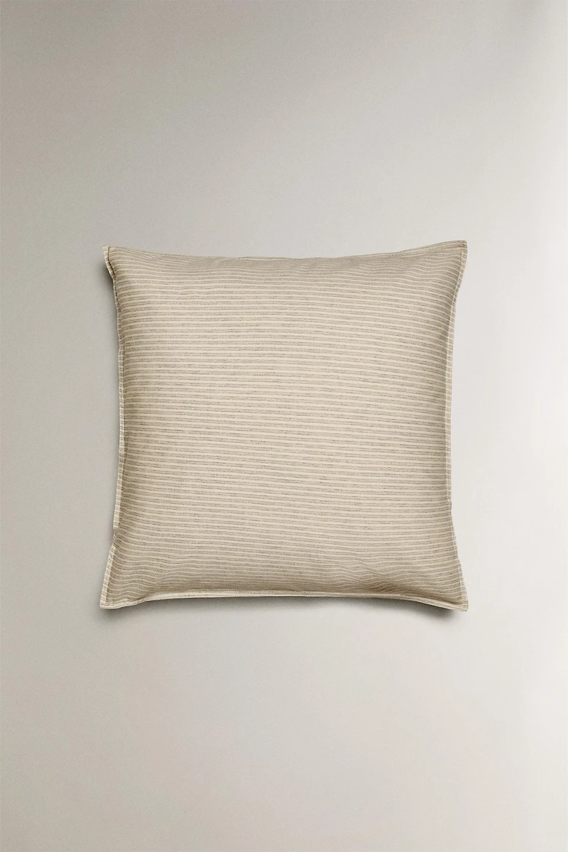 DYED THREAD STRIPED PILLOWCASE