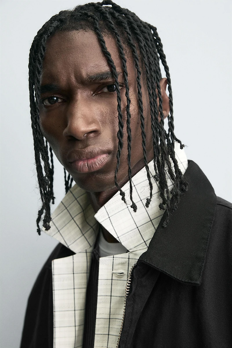 VESTE COUPE DÉCONTRACTÉE FERMETURE ÉCLAIR