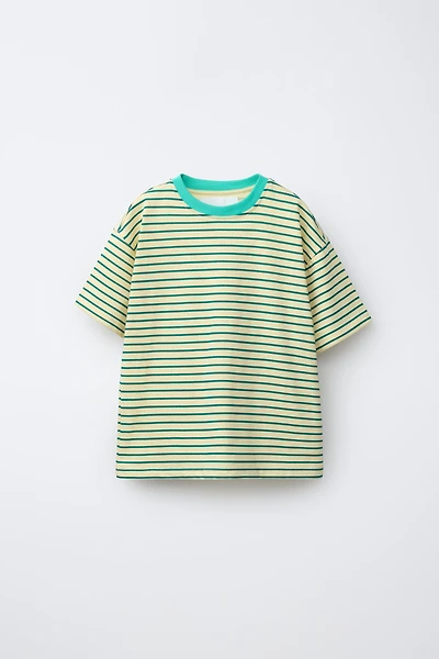 CONTRAST STRIPE T-SHIRT