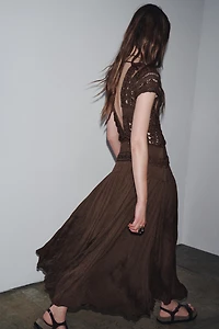 ZW COLLECTION COMBINATION CROCHET DRESS