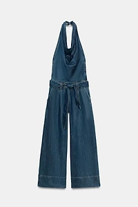 COMBINAISON DENIM HALTER Z1975 AVEC CEINTURE