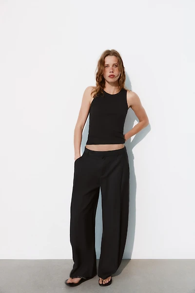 PANTALON FLUIDE À PLIS