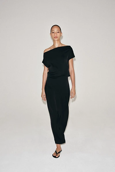ROBE ASYMÉTRIQUE SATINÉE ZW COLLECTION