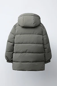 MANTEAU LONG À ÉTIQUETTE GOMMÉE