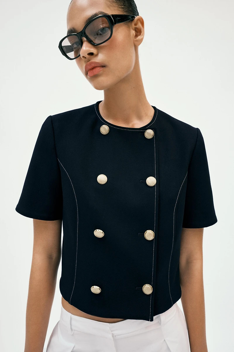 SHORT SLEEVE BLAZER