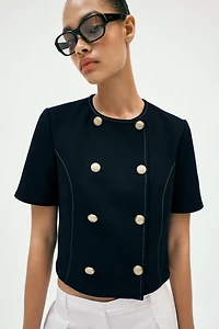 SHORT SLEEVE BLAZER