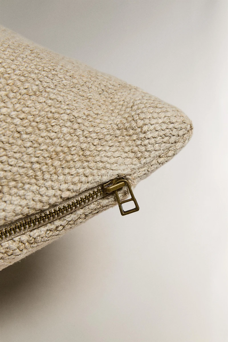 PLAIN LINEN THROW PILLOW COVER