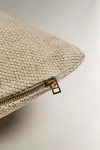 PLAIN LINEN THROW PILLOW COVER