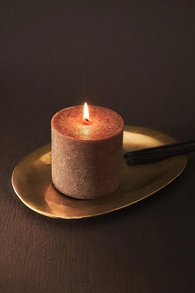 SMALL GINGERBREAD CYLINDRICAL SCENTED CANDLE