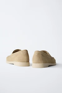 LEATHER DECK SHOES