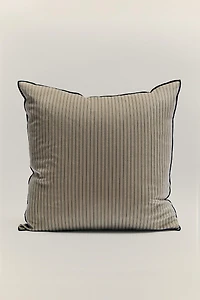 STRIPED VELVET THROW PILLOW COVER