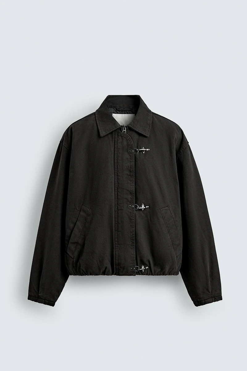 CROPPED FIT FIREMAN CLASP JACKET