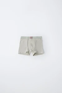 6-14 ANS / LOT DE CINQ BOXERS À ÉTIQUETTE