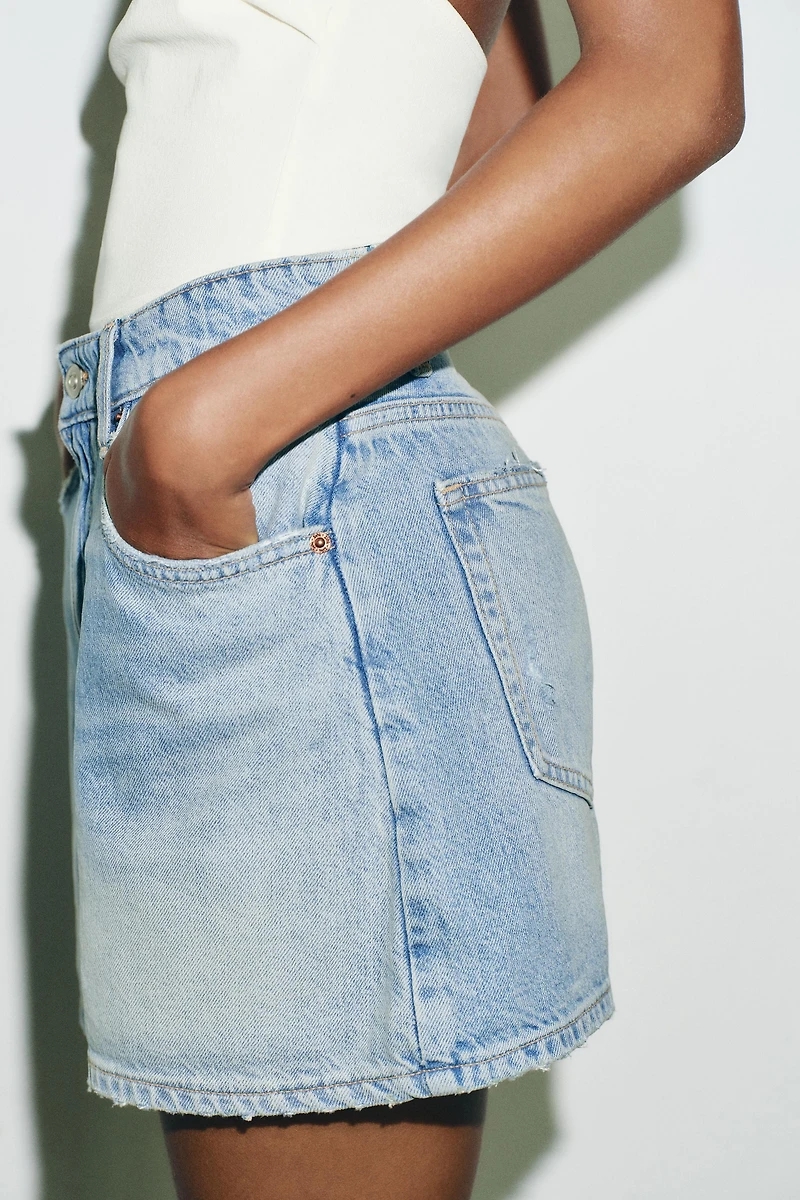 JUPE-CULOTTE EN JEAN TRF