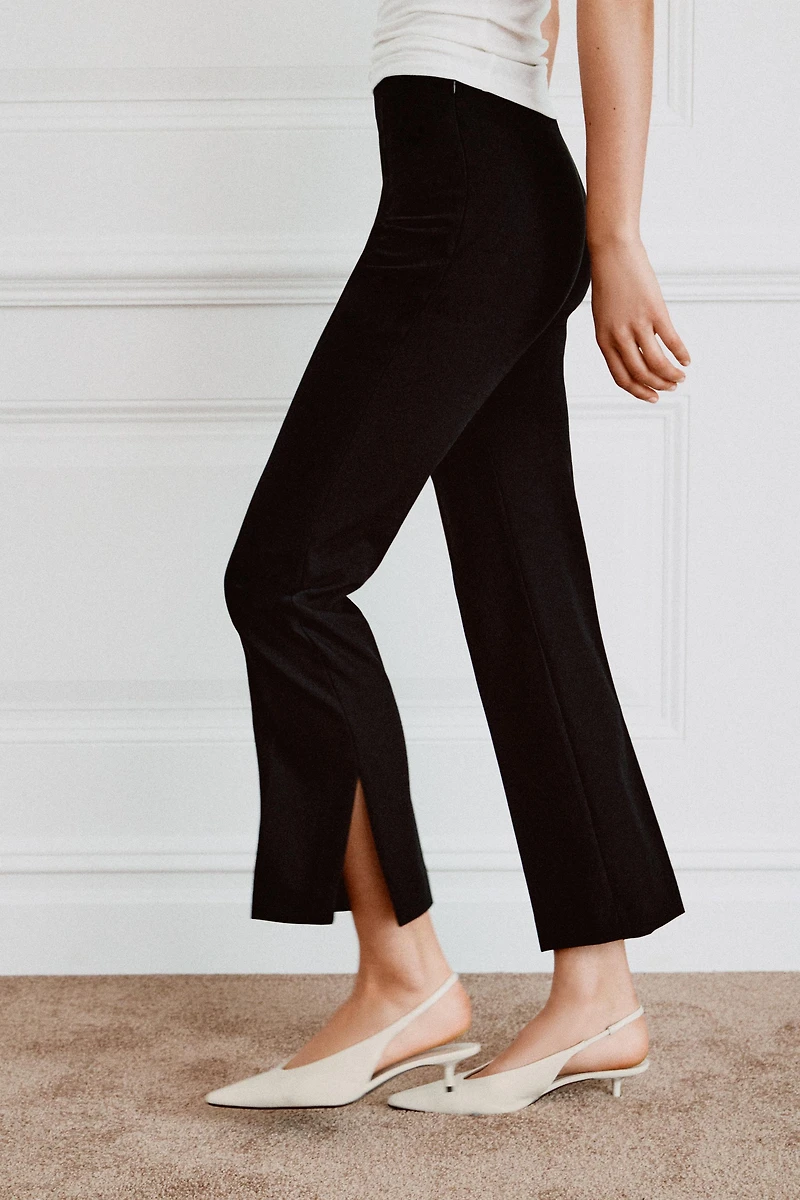 ZW COLLECTION HIGH-WAIST CROPPED PANTS