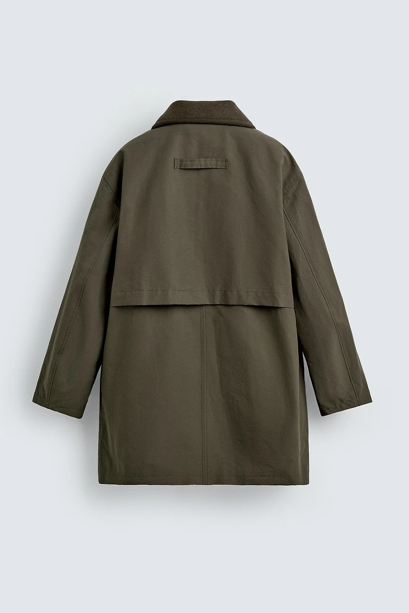 COMBINATION COLLAR TECHNICAL PARKA AARON LEVINE X ZARA