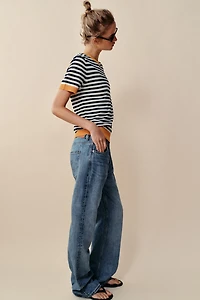TOP EN MAILLE À RAYURES