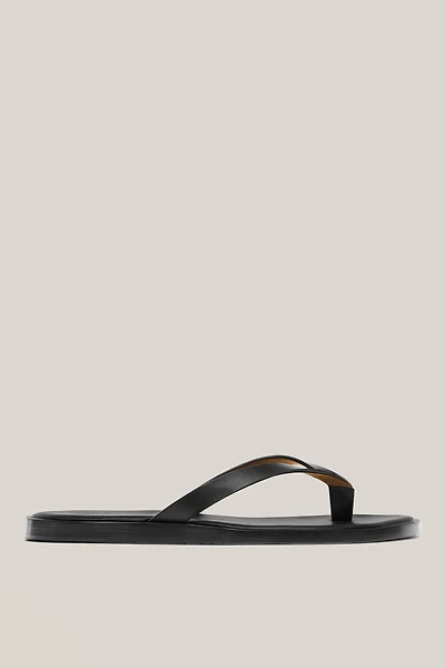 Nappa sandals with toe divider