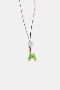 ALPHABET LETTER CORD NECKLACE