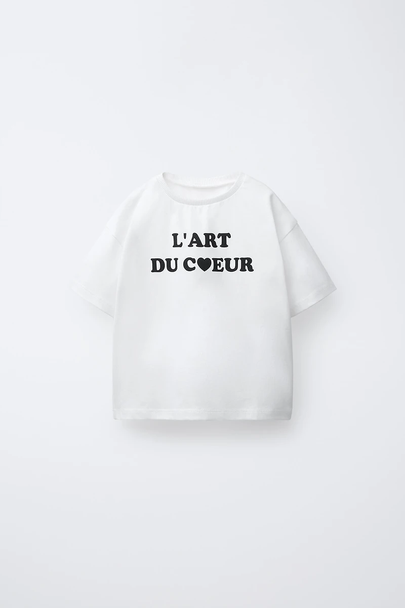 T-SHIRT À INSCRIPTION IMPRIMÉE