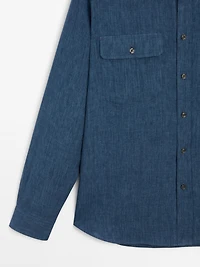Chemise regular fit délavée