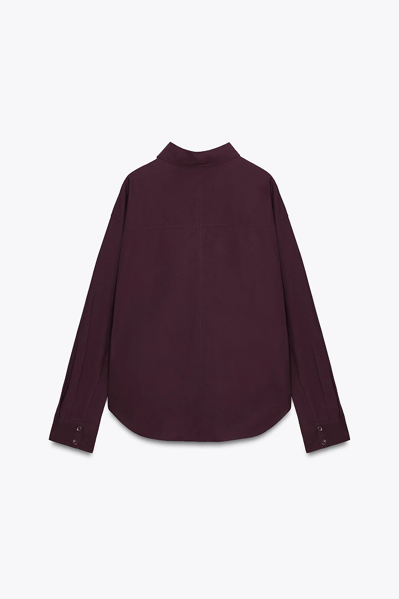 OVERSIZED POPLIN SHIRT