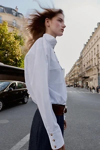 BALLOON POPLIN SHIRT