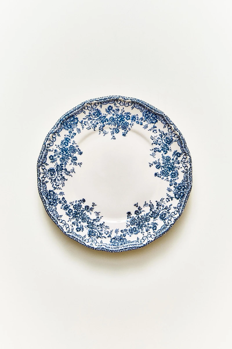 FLORAL EARTHENWARE SIDE PLATE