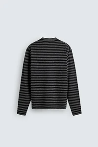 PULL À RAYURES LAINE - CACHEMIRE