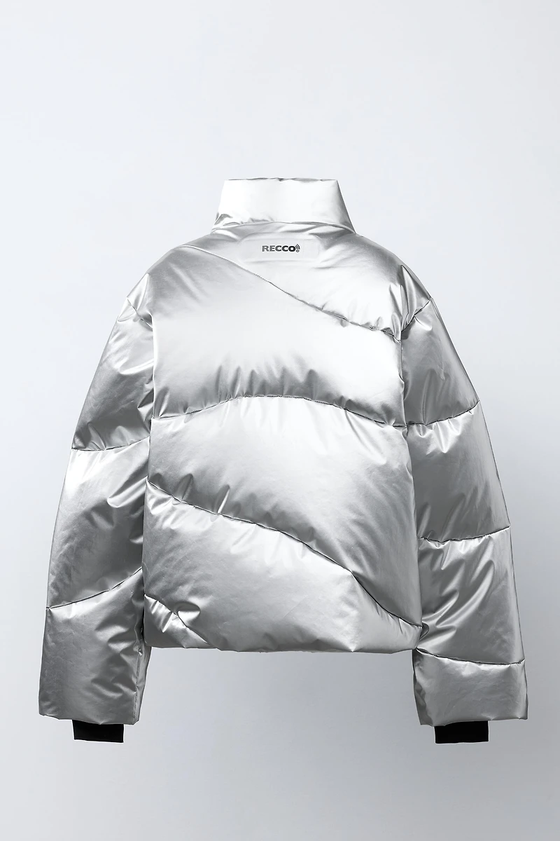 DOUDOUNE 80% DUVET ET 20% PLUME ONDULÉE WATER RESISTANT COUPE-VENT SYSTÈME RECCO® COLLECTION SKI