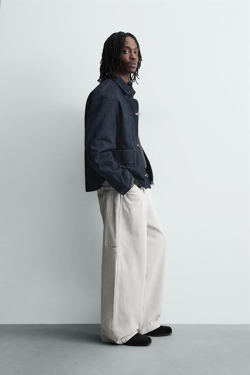 DENIM FIREMAN CLASP JACKET