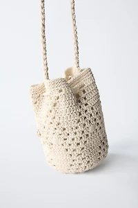 CROCHET CROSSBODY BAG WITH MARINE DETAILS