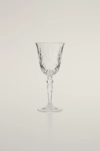 VERRE À VIN TAILLÉ CRISTALLIN