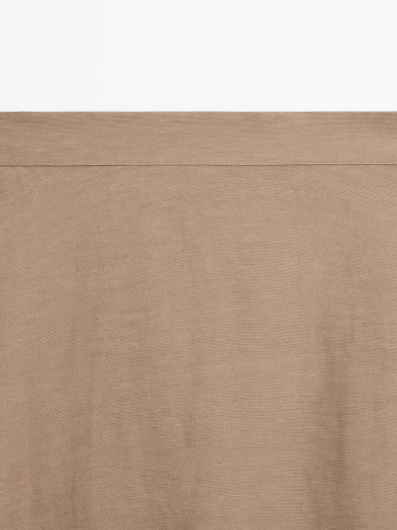 Flared midi skirt with elasticated waistband