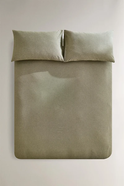 DYED THREAD CHECK CHRISTMAS DUVET COVER