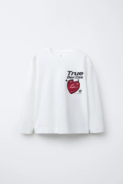 HEART PADLOCK PRINT T-SHIRT