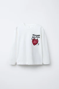 HEART PADLOCK PRINT T-SHIRT