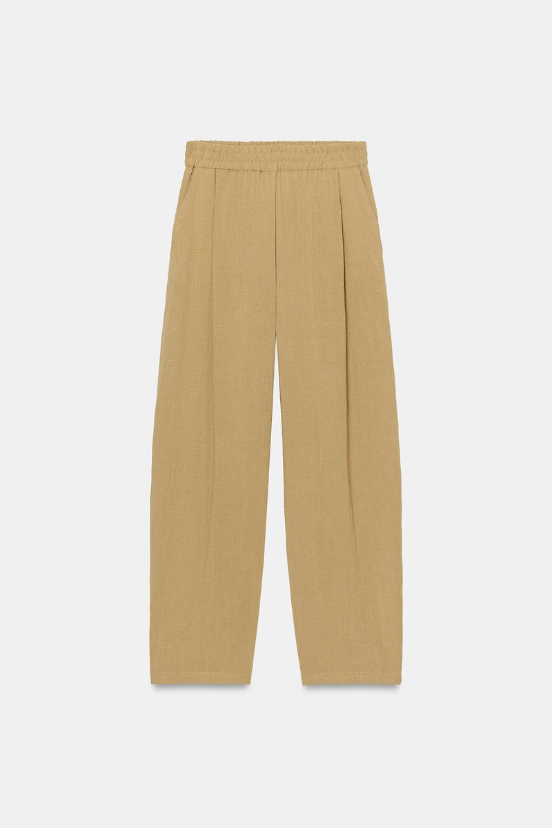 PANTALON FLUIDE TAILLE ÉLASTIQUE ENSEMBLE