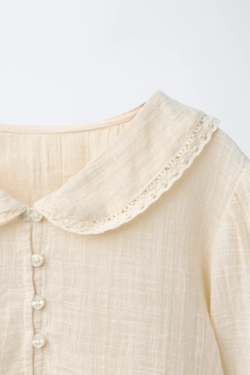 LACE DETAIL SHIRT