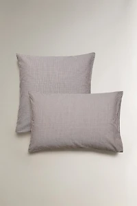 TAIE D’OREILLER ENFANT CARREAUX FIL TEINTÉ