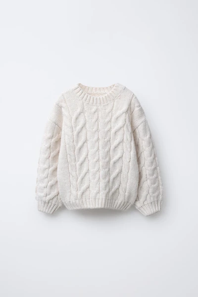 CABLE KNIT SWEATER