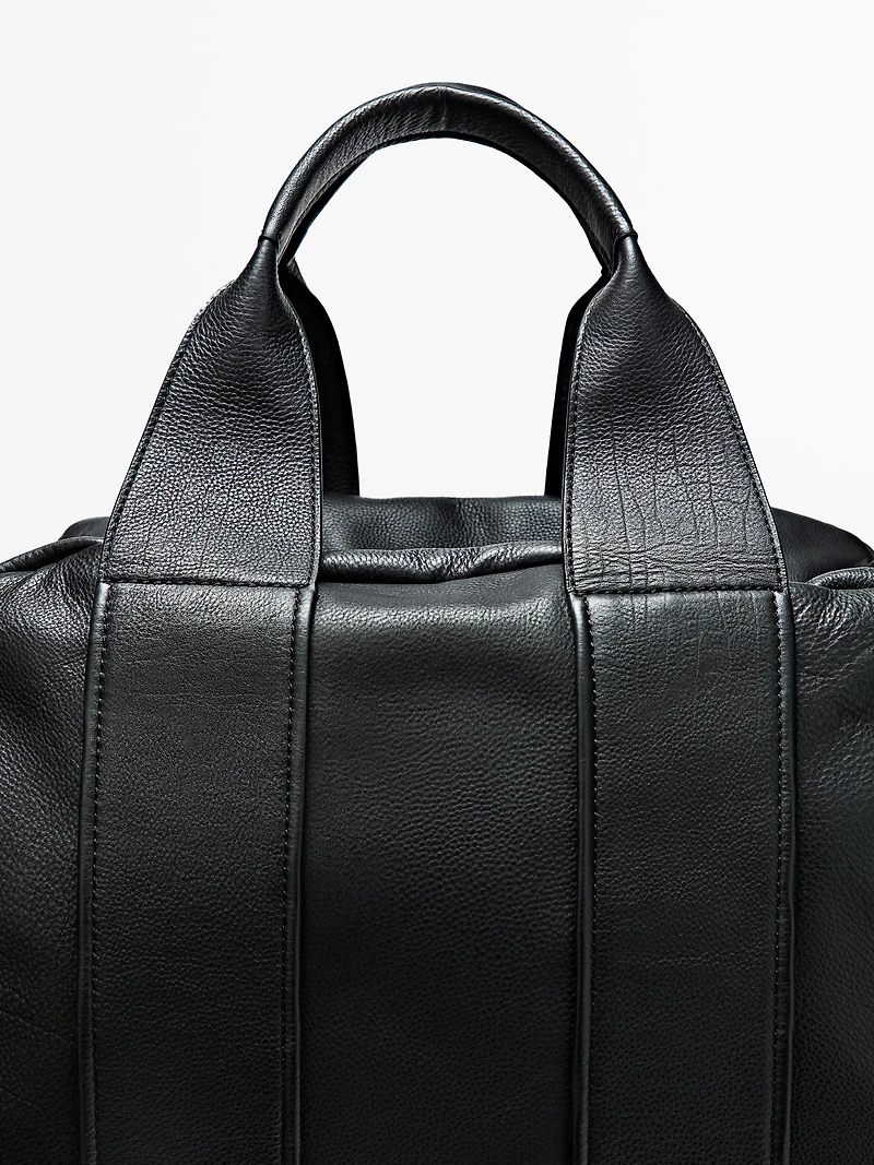 Nappa leather travel bag