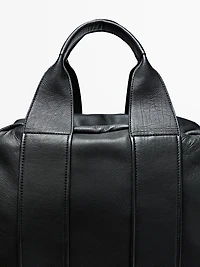 Nappa leather travel bag