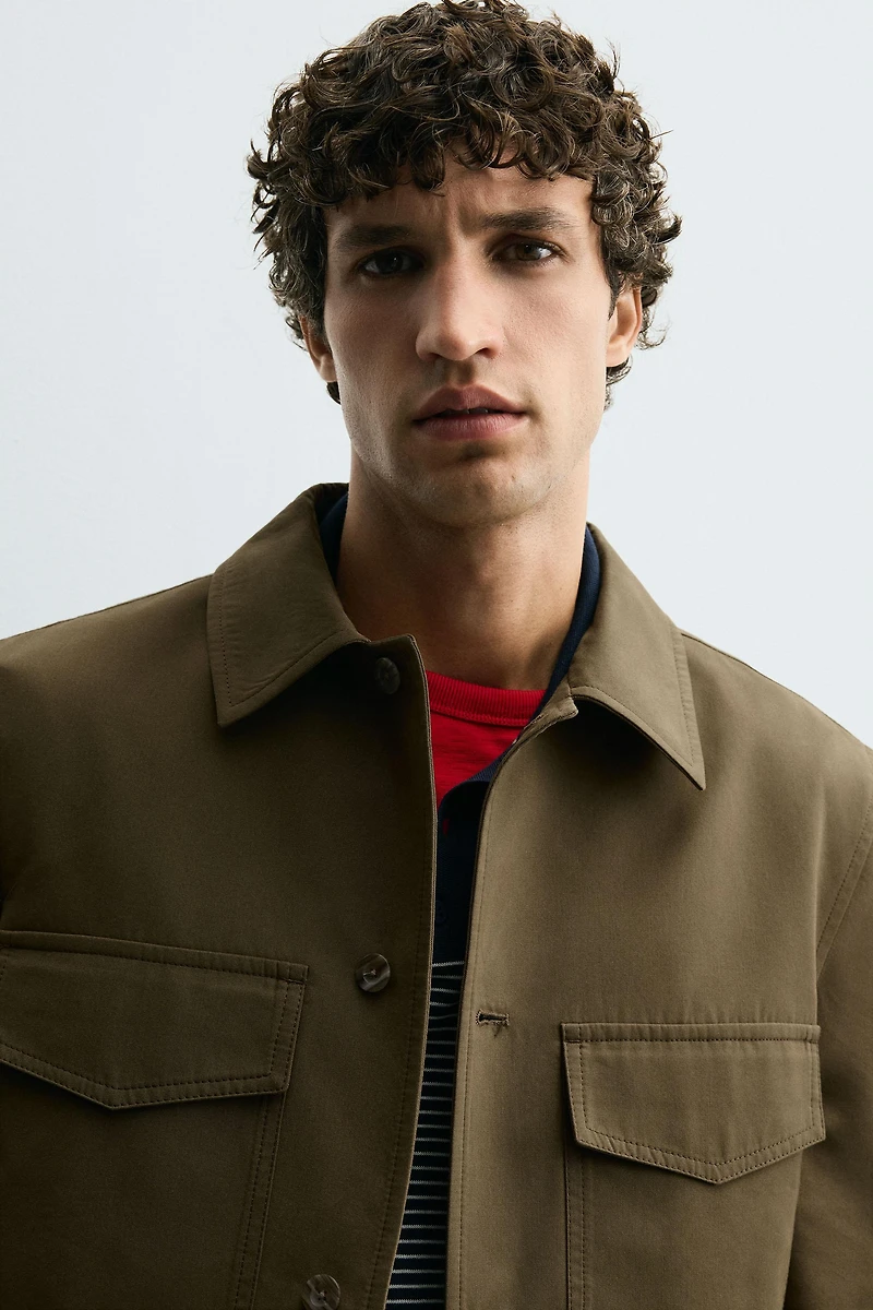 VESTE TECHNIQUE MÉLANGE DE COTON