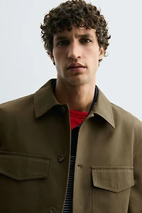 VESTE TECHNIQUE MÉLANGE DE COTON