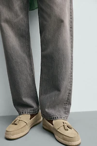CASUAL LEATHER TASSEL LOAFERS